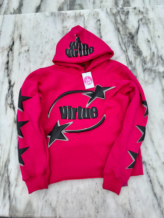 2WinVirtue Pink & Black Hoodie